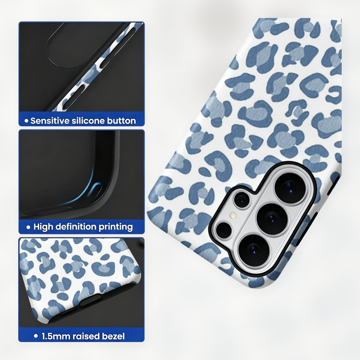 Blue Leopard Print 2-in-1 Dual - Computer Case review and price