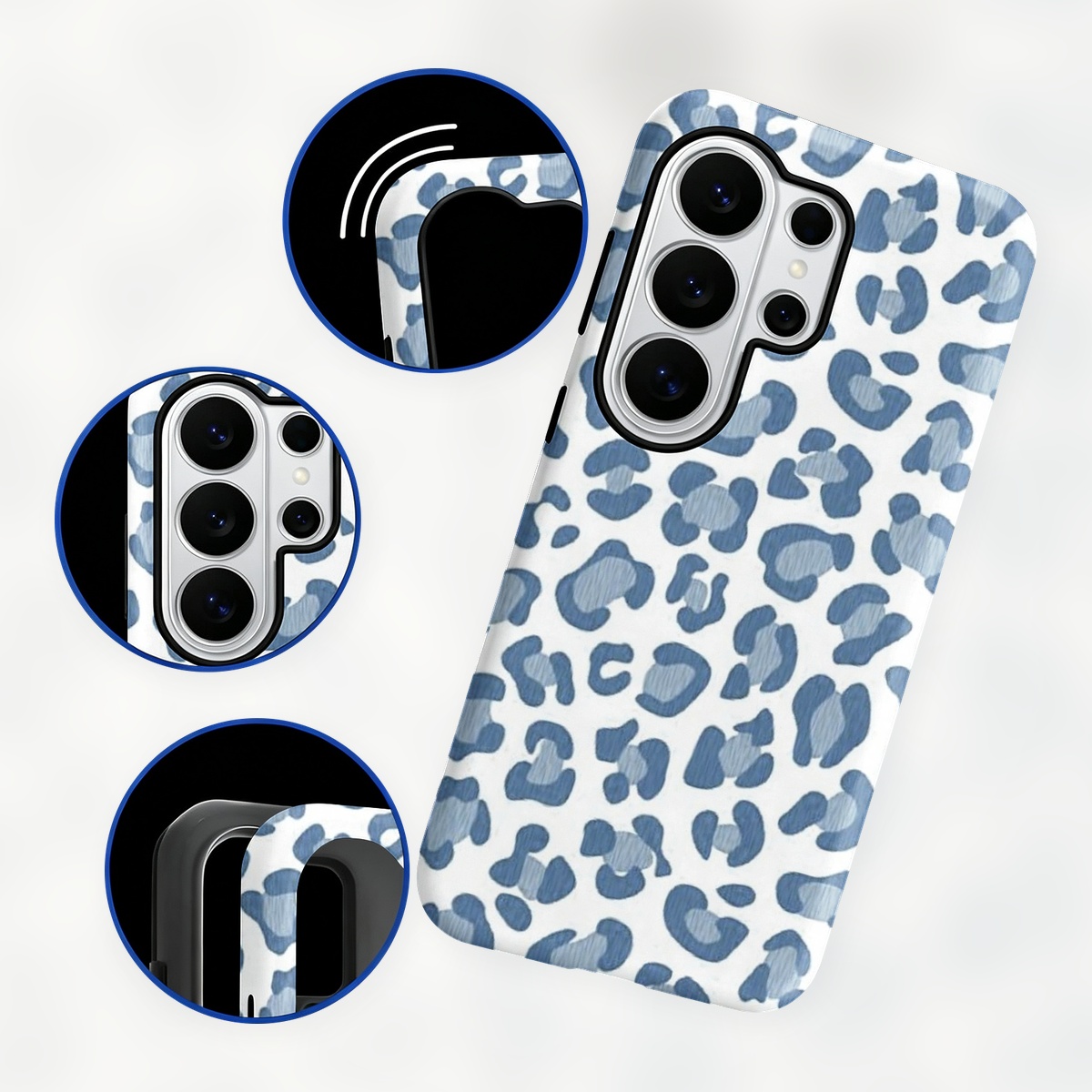 Blue Leopard Print 2-in-1 Dual - Computer Case review and price